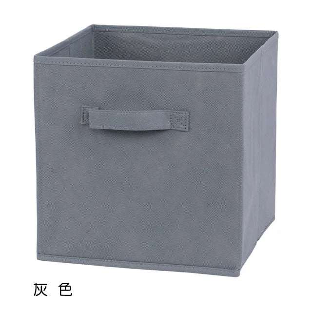 Foldable Fabric Cube Storage Bin for Shelves, Closets & Playrooms