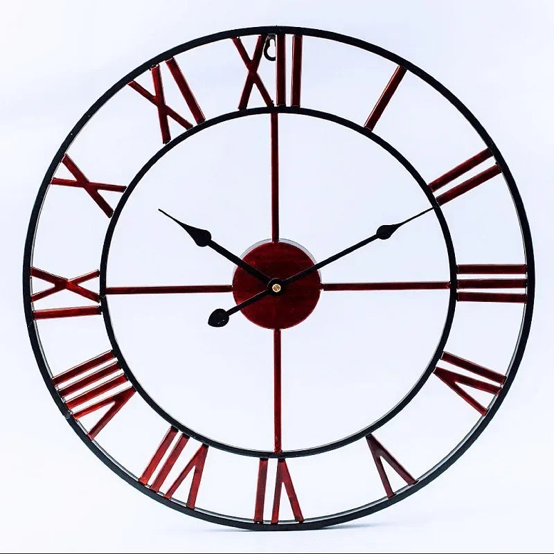 Wren Metal Roman Numeral Wall Clock, 40cm