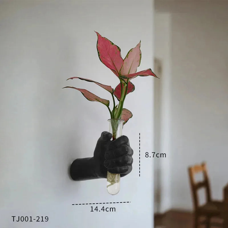 Arlo Fist-Shaped Wall Vase Sculpture