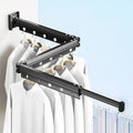 Wall-Mounted Folding Clothes Drying Rack, Aluminum Space Saver