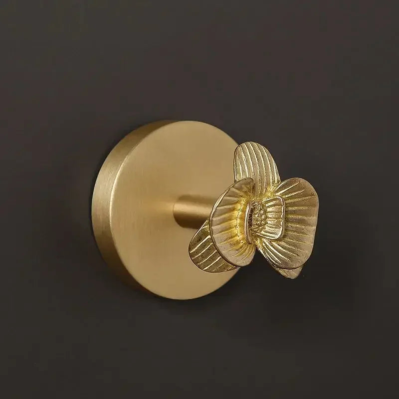 Alder Brass Animal & Botanical Wall Hook