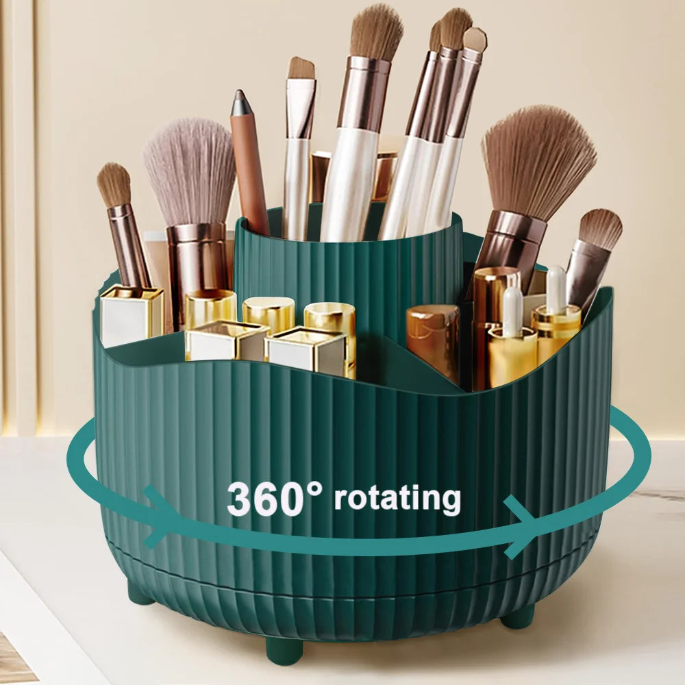Ripple 360° Rotating Makeup Organizer for Vanity or Bathroom