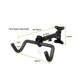Foldable Adjustable Bike Wall Mount with Accessory Hook