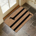 Dachshund Doormat — Non-Slip Sausage Dog Entryway Mat for Front Door, Hallway, or Mudroom