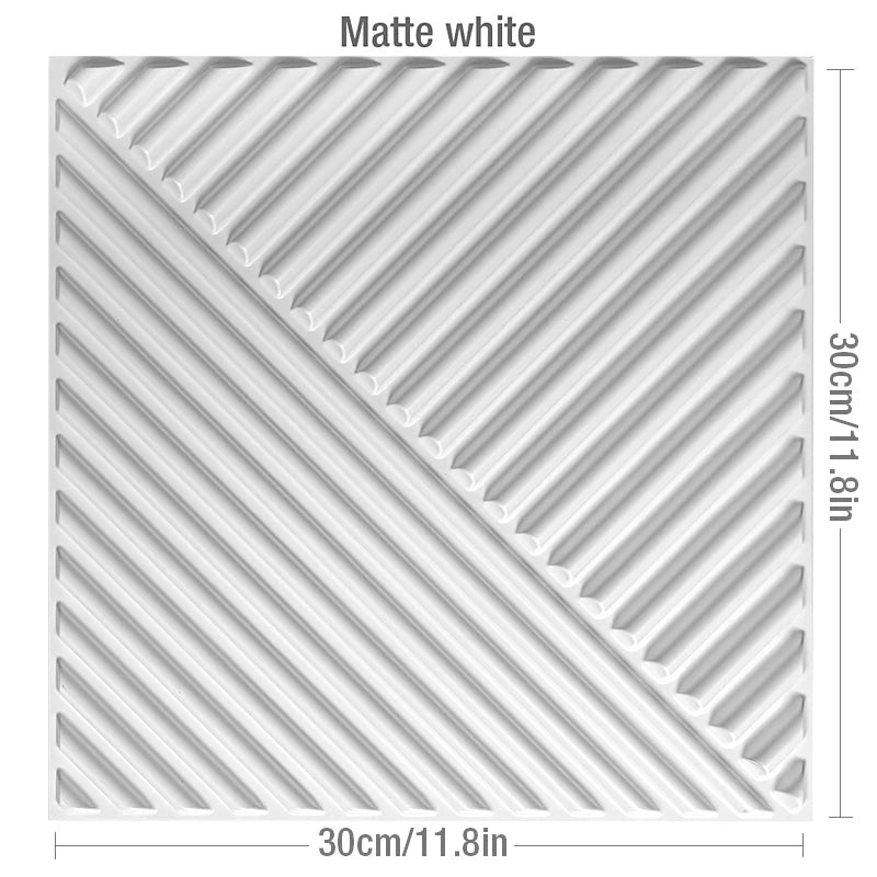 Facet 3D Geometric Wall Panel, 30x30cm