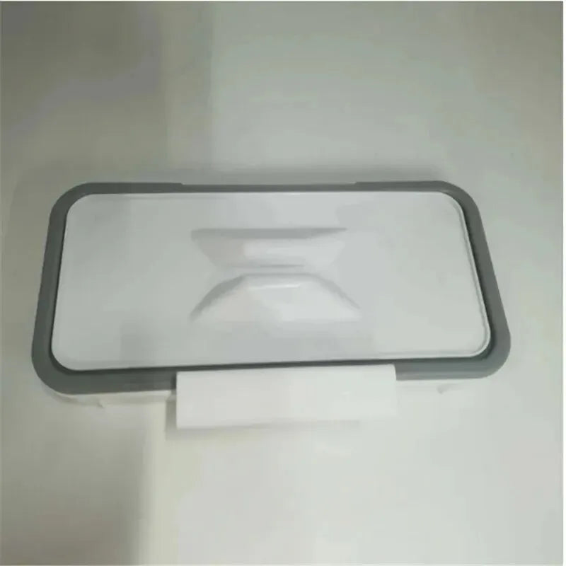 Over-Cabinet Trash Bag Holder with Lid – Grey