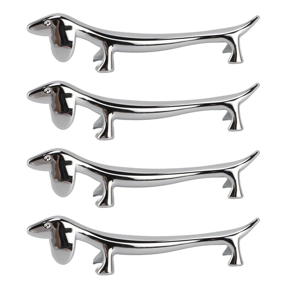 Silver Animal Cutlery Rest Set – Dog & Deer Chopstick and Utensil Holders