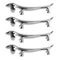 Silver Animal Cutlery Rest Set – Dog & Deer Chopstick and Utensil Holders