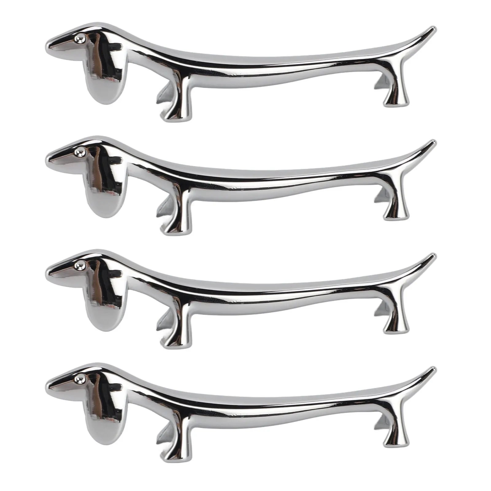 Silver Animal Cutlery Rest Set – Dog & Deer Chopstick and Utensil Holders