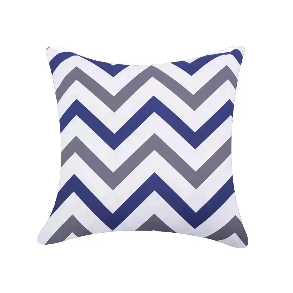Modern Geometric Outdoor Cushion Covers – Splash Proof Oxford Cloth for Patio, Garden, or Terrace