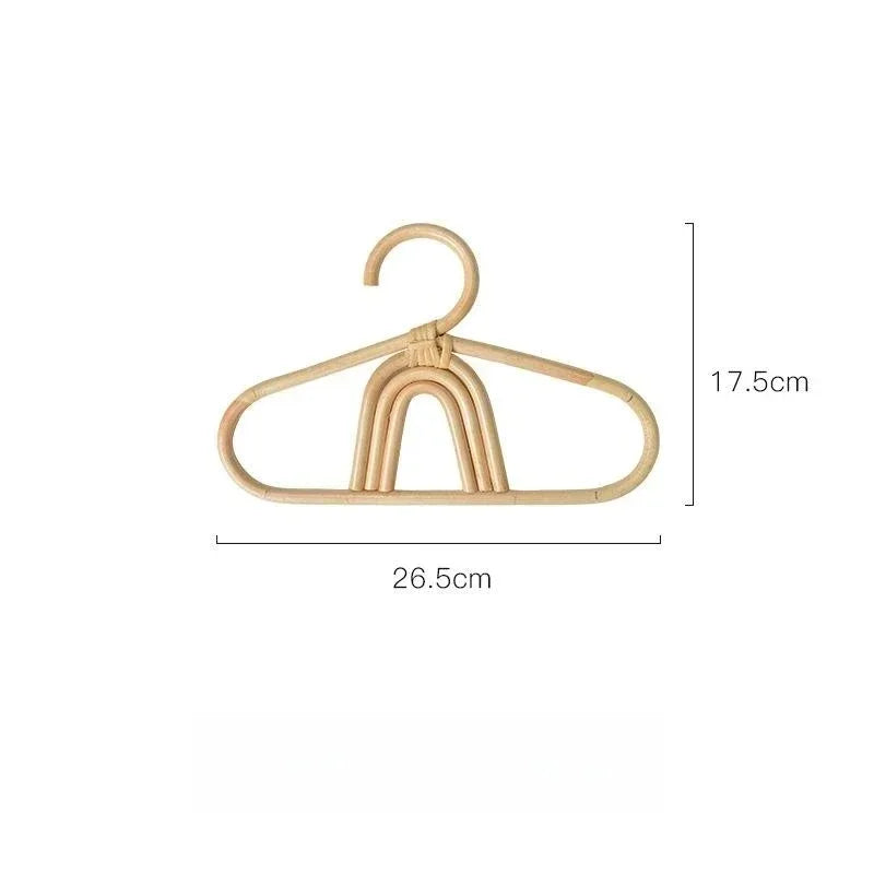 Willow Rattan Wall Hooks for Kids Room Organization