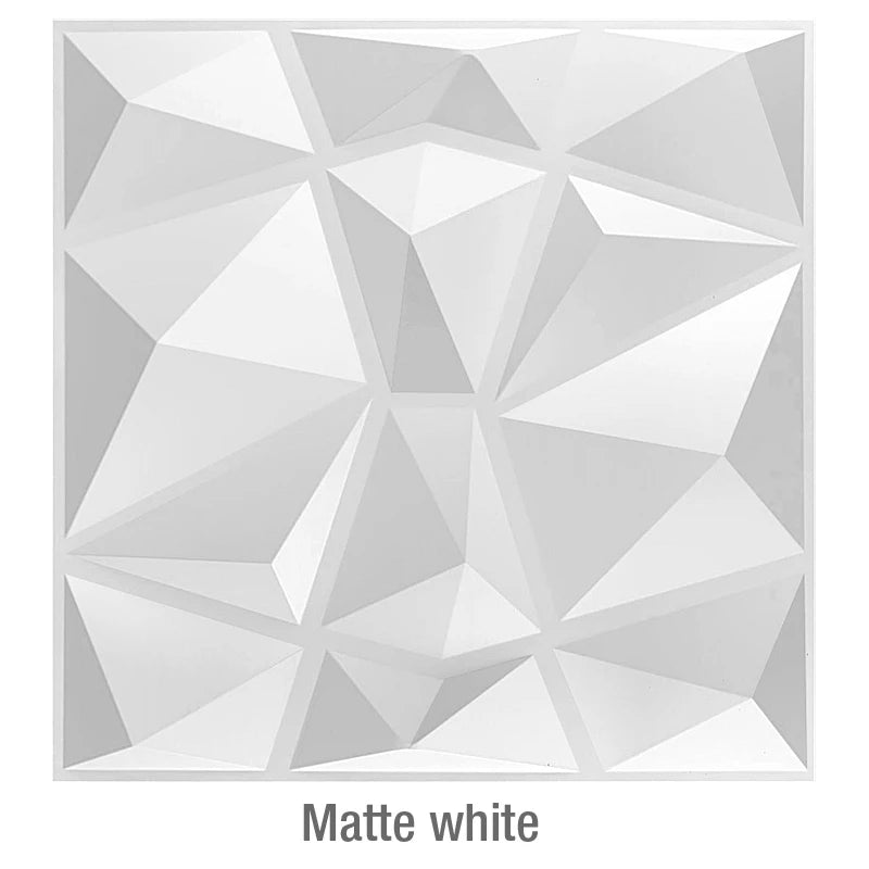 Facet 3D Geometric Wall Panel, 30x30cm