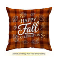 Maple Plaid Autumn Throw Pillow Covers – Set of 4 Fall Pumpkin & Leaf Cushion Covers for Living Room or Sofa