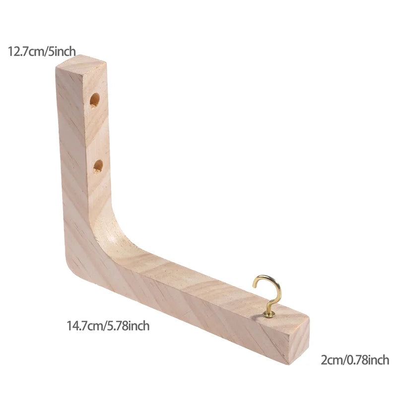 Nordic Natural Wood Wall Plant Hanger Bracket