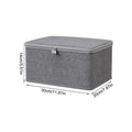 Lockable Fabric Storage Box with Handle for Closet or Bedroom