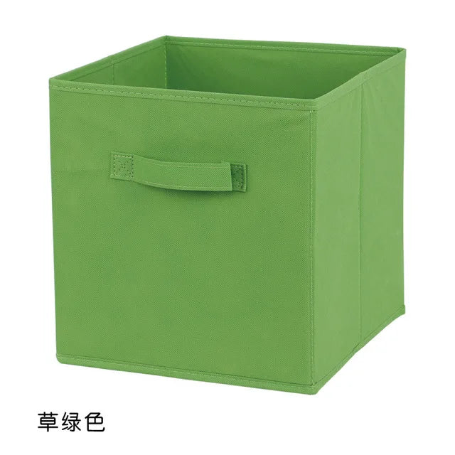 Foldable Fabric Cube Storage Bin for Shelves, Closets & Playrooms