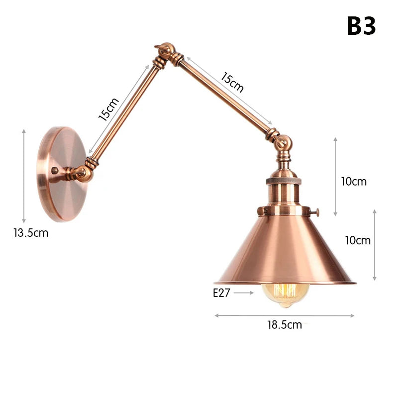 Arden Adjustable Long Arm Wall Sconce
