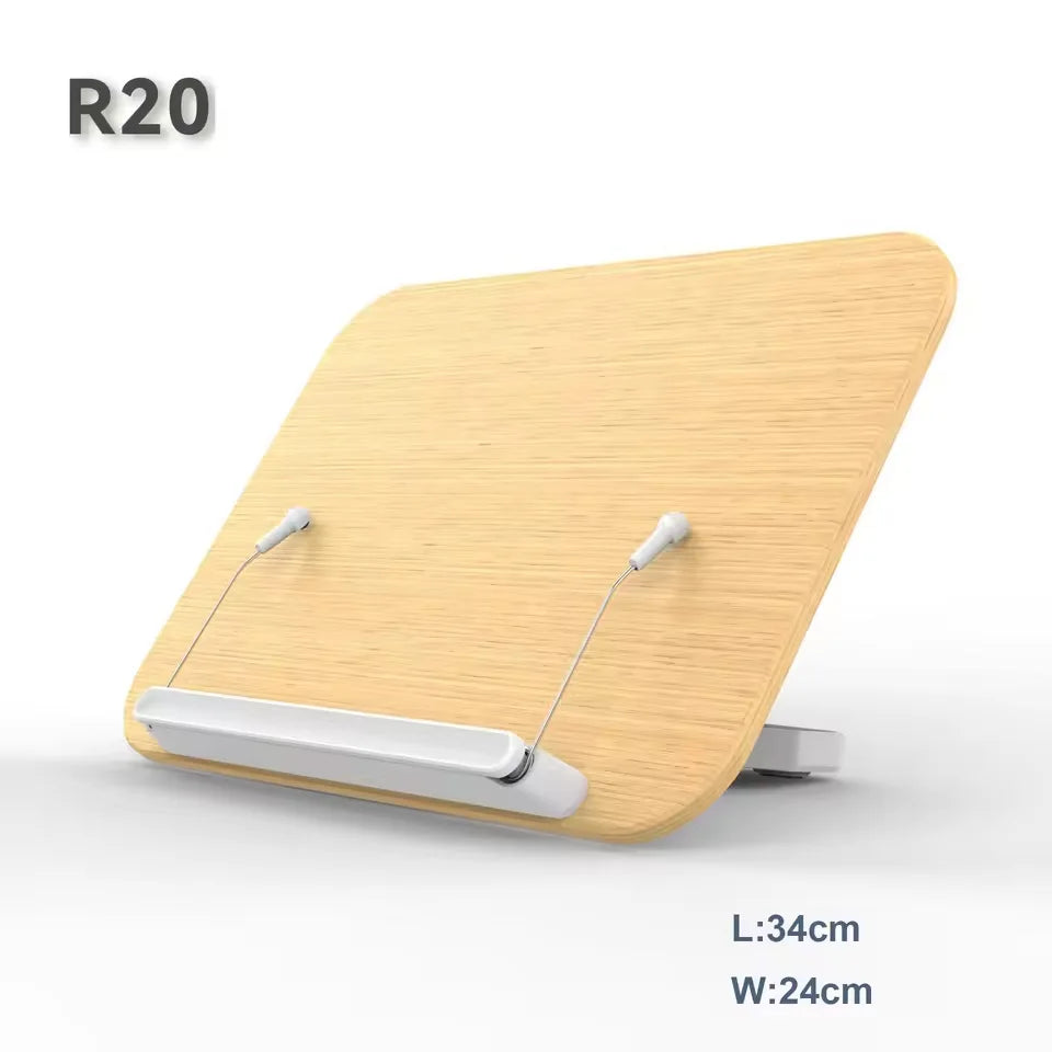 Acrylic Adjustable Book Stand with 360° Swivel Base