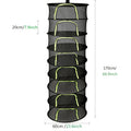 Foldable Hanging Mesh Herb & Vegetable Drying Rack, 2–8 Tier