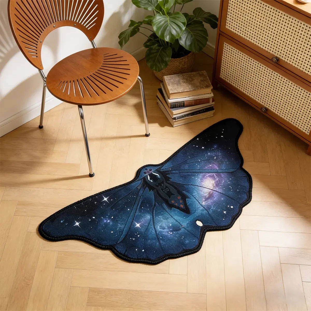 Mariposa Shaped Boho Runner Rug for Bedroom, Entryway, or Living Room