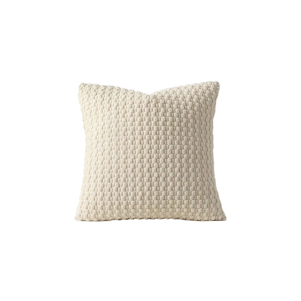 Arlo Textured Corduroy Pillow Cover – Square Boho Accent for Living Room or Bedroom