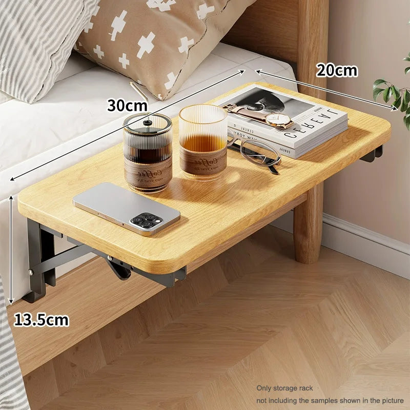 Foldable Clip-On Bedside Shelf for Small Spaces