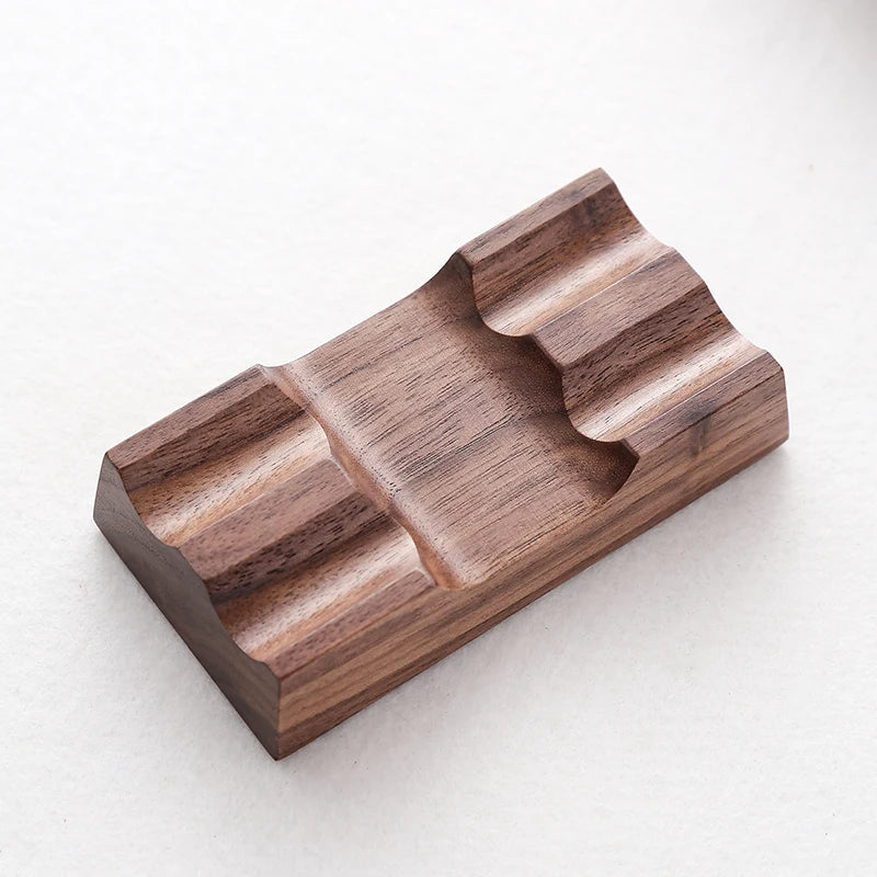 Walnut Wood Pen Holder Stand for Desk Organization