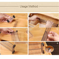 Adjustable Clear Drawer Divider Organizers – 2 Piece Set for Kitchen, Bedroom, or Office Drawers