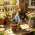 Whimsical Duck Garden Planter Statue – Resin Outdoor Decor
