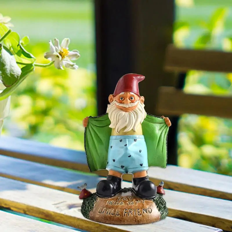 Whimsical Garden Gnome Statue for Yard or Patio Decor