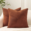 Marlow Corduroy Textured Throw Pillow Cover, 45x45cm