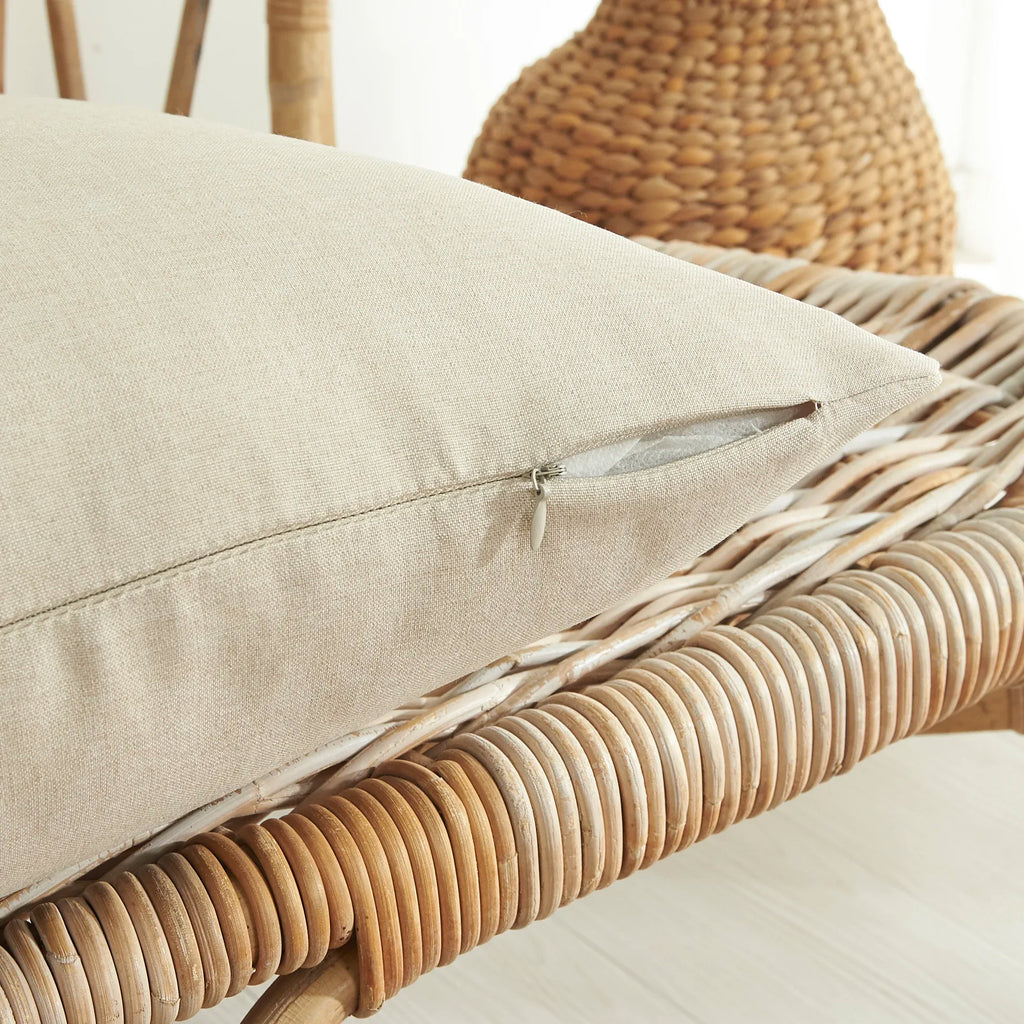 Solid Color Outdoor Waterproof Cushion Cover for Patio or Porch