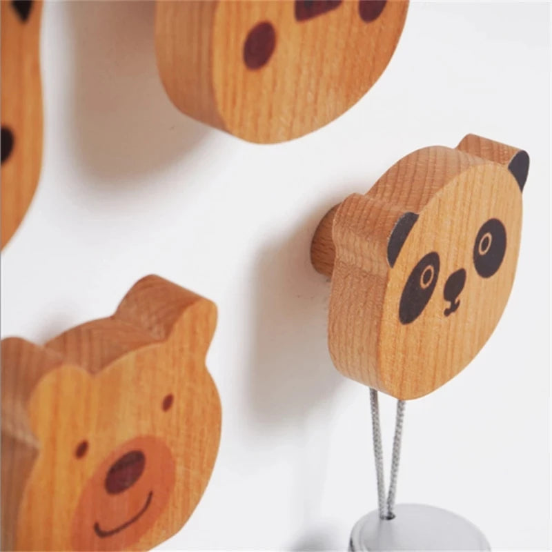 Woodland Animal Solid Wood Wall Hook