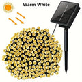 Solar LED String Lights for Garden & Patio, Multiple Colors