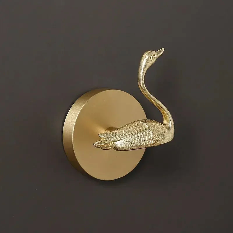Alder Brass Animal & Botanical Wall Hook