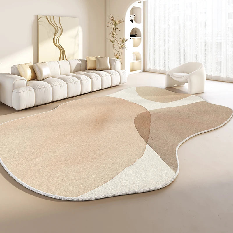 Mizu Irregular Shapes Plush Rug for Living Room or Bedroom