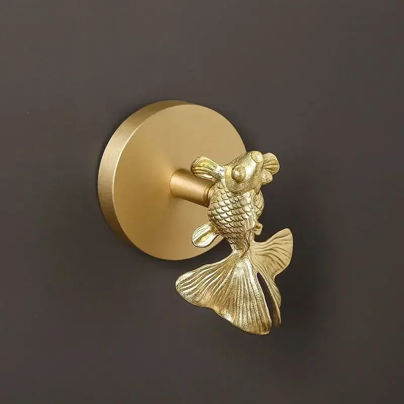 Alder Brass Animal & Botanical Wall Hook