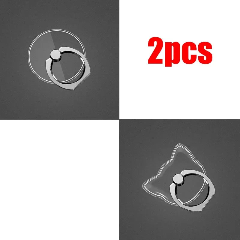 Transparent Animal-Shaped 360° Rotating Phone Ring Holder