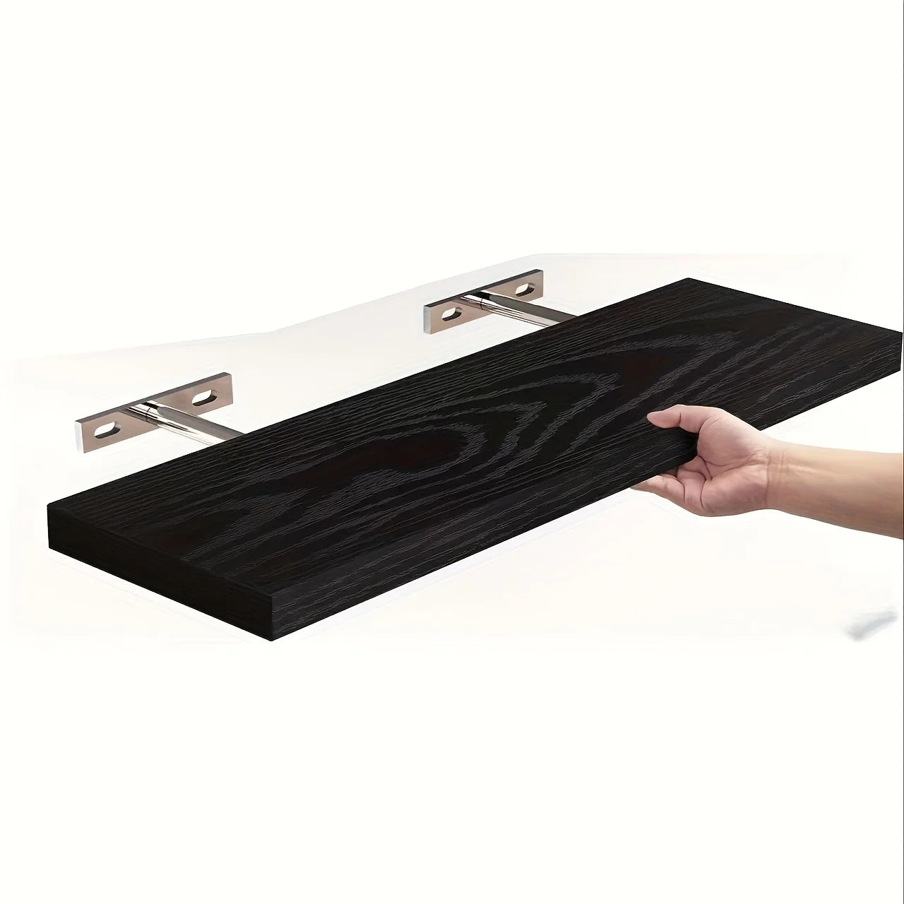 Classic Wood Floating Wall Shelf for Living Room or Bedroom
