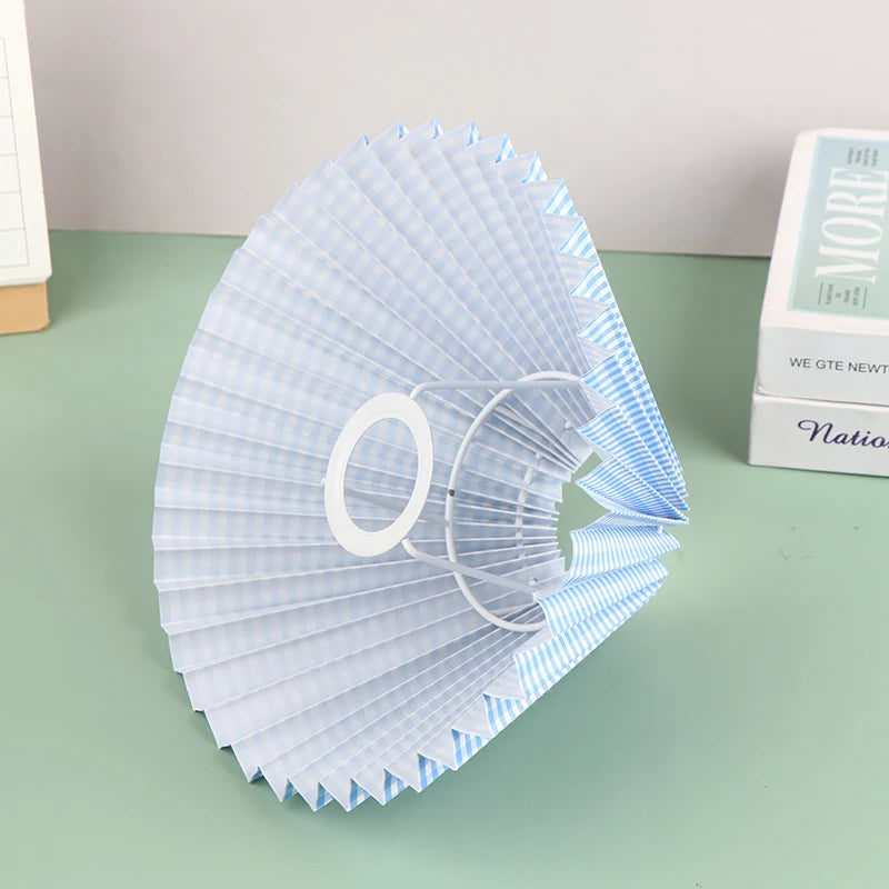 Mori Pleated Fabric Lampshade – Cone Light Cover for Table or Floor Lamps