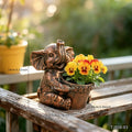 Ellery Elephant Succulent Planter – Resin Decorative Pot