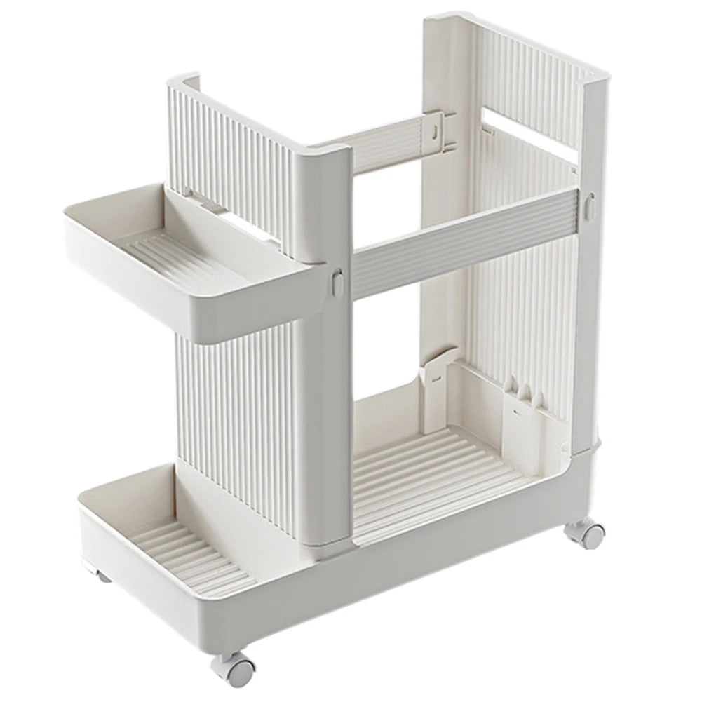 Rolling Home Gym Organizer Cart for Yoga Mats & Weights