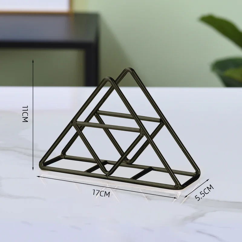 Modern Metal Napkin Holder for Kitchen or Dining Table