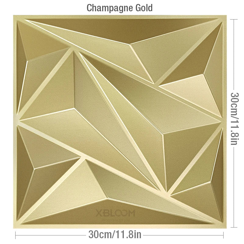 Facet 3D Geometric Wall Panel, 30x30cm