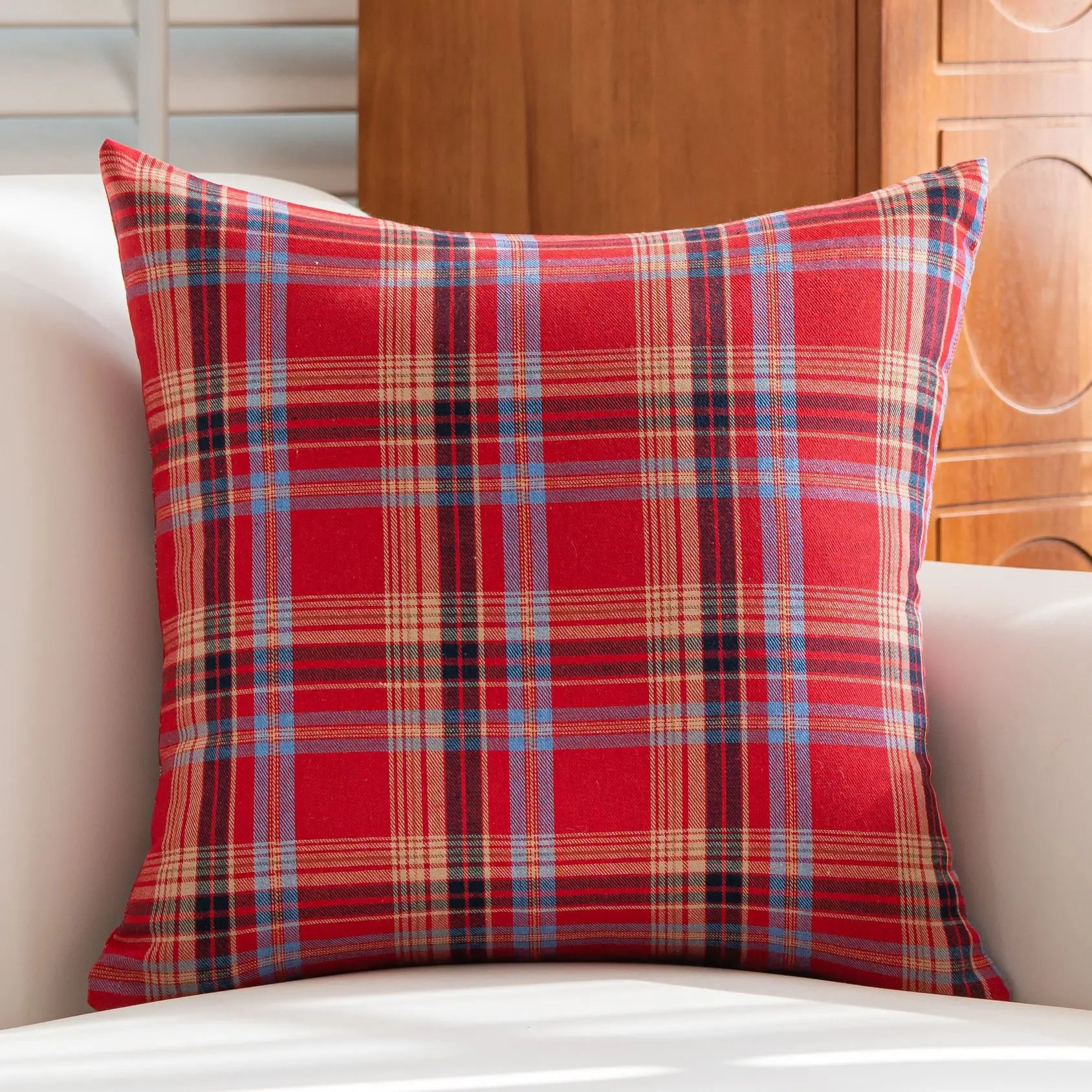 Scottish Tartan Plaid Throw Pillow Covers – Holiday & Cozy Home Decor