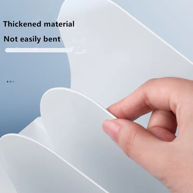 Close-up of thickened metal panels on adjustable white bookend