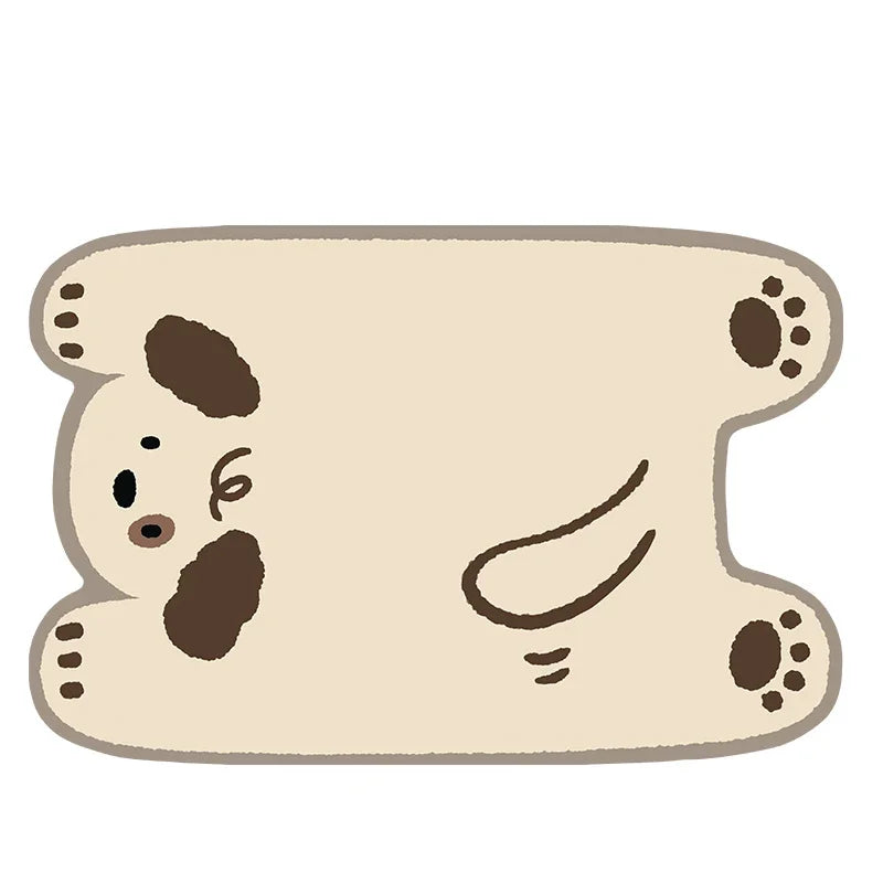 Cartoon Animal Shaped Bath Mat – Soft Anti-Slip Rug for Bathroom, Bedroom, or Nursery