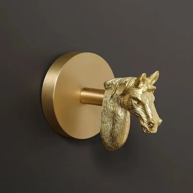Alder Brass Animal & Botanical Wall Hook