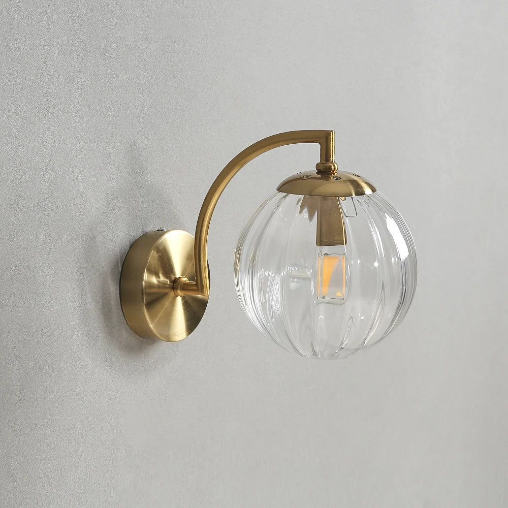 Camberley Ribbed Glass Wall Sconce
