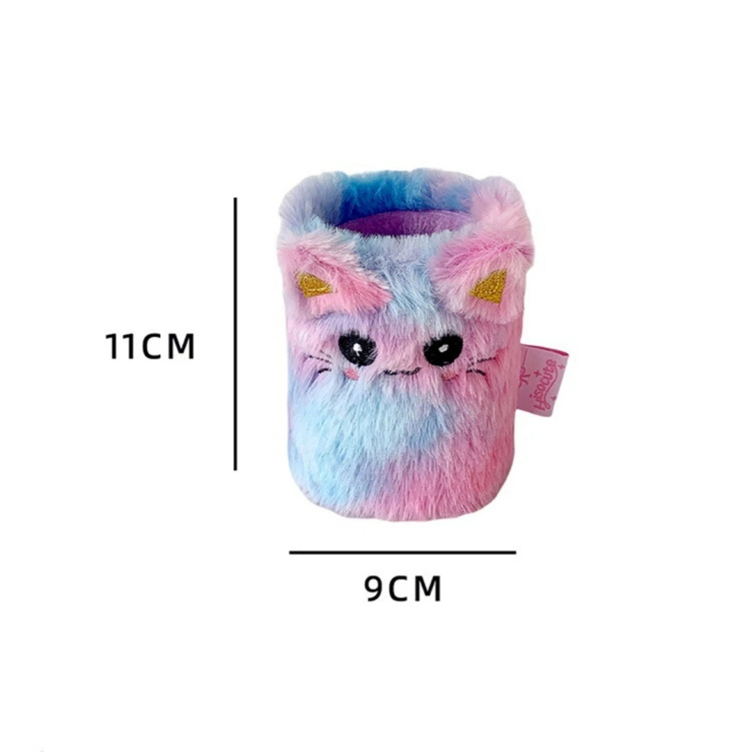 Maple Plush Animal Pen Holder – Soft Desktop Organizer for Kids & Home Offices